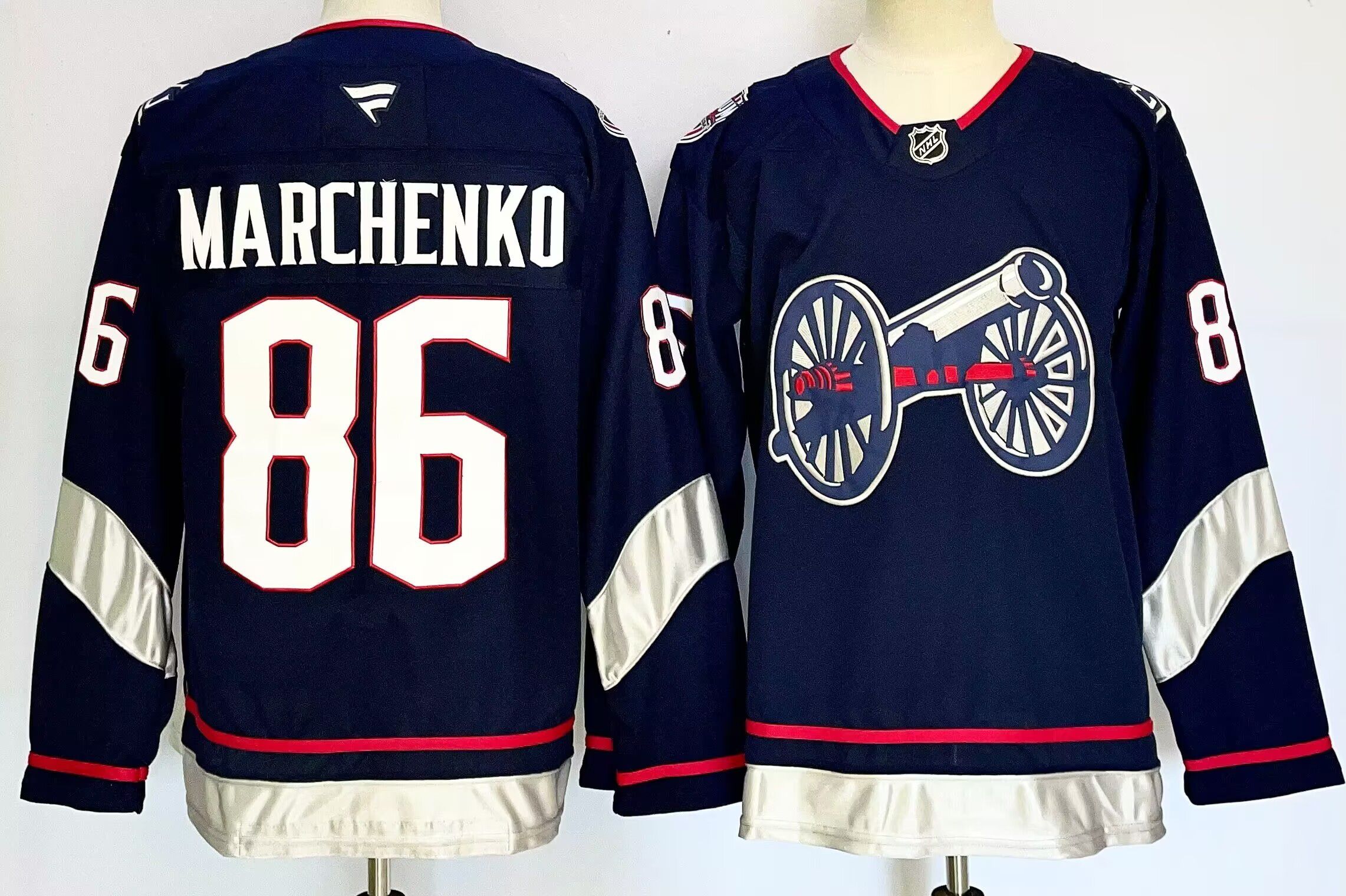 Men Columbus Blue Jackets #86 Marchenko Blue 2026 Adidias NHL Jersey style 001